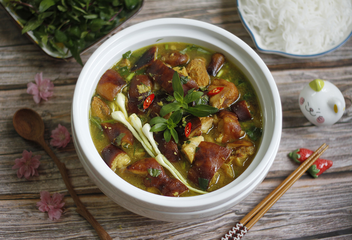 bún giả cầy ngon